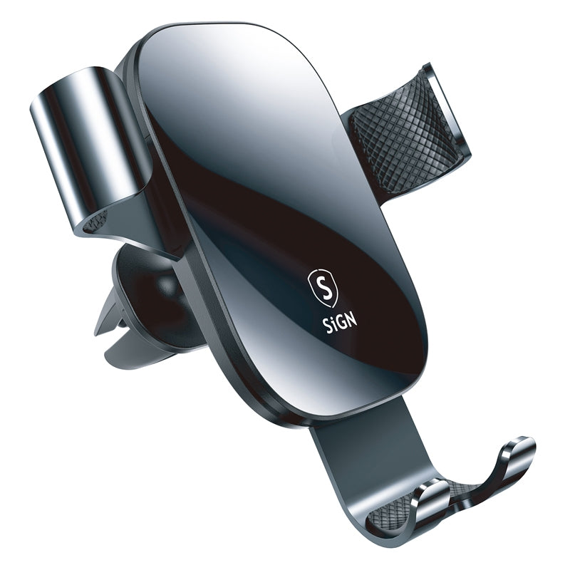 Car Holder for Smartphones with 360° Rotation - Black