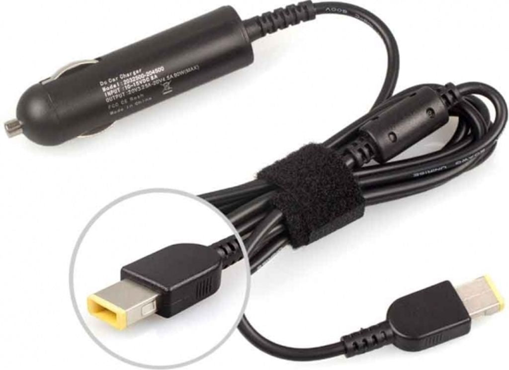 Car charger for IBM 20V 4.5A DC (Square Yellow)