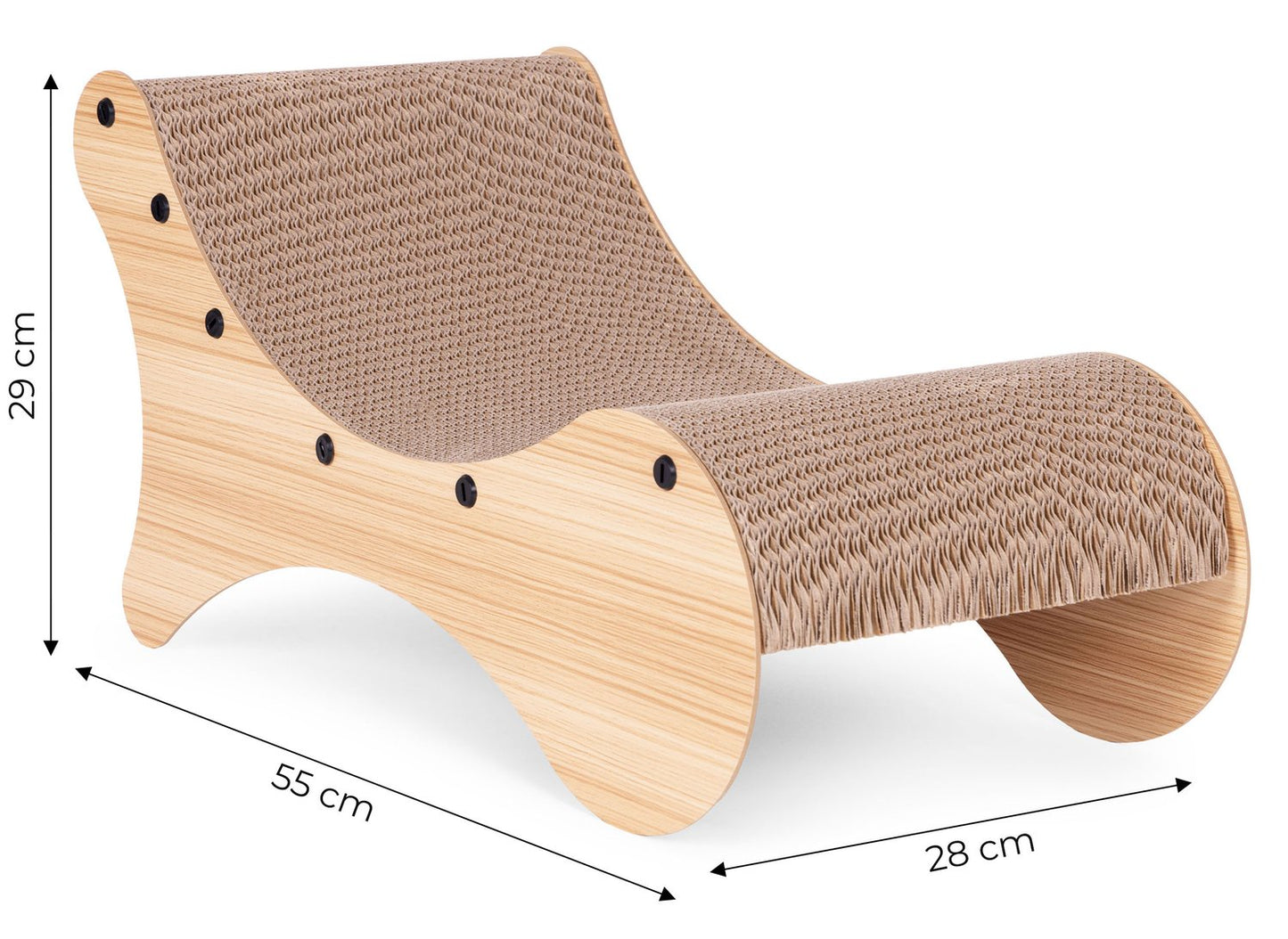 Cardboard Cat Scratcher Lounger Bed Petsi
