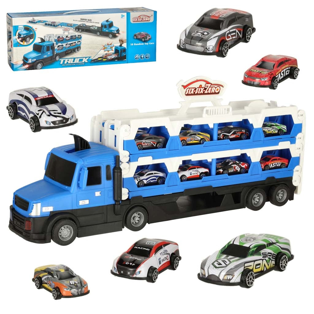 Car trailer transporter folding XXL blue
