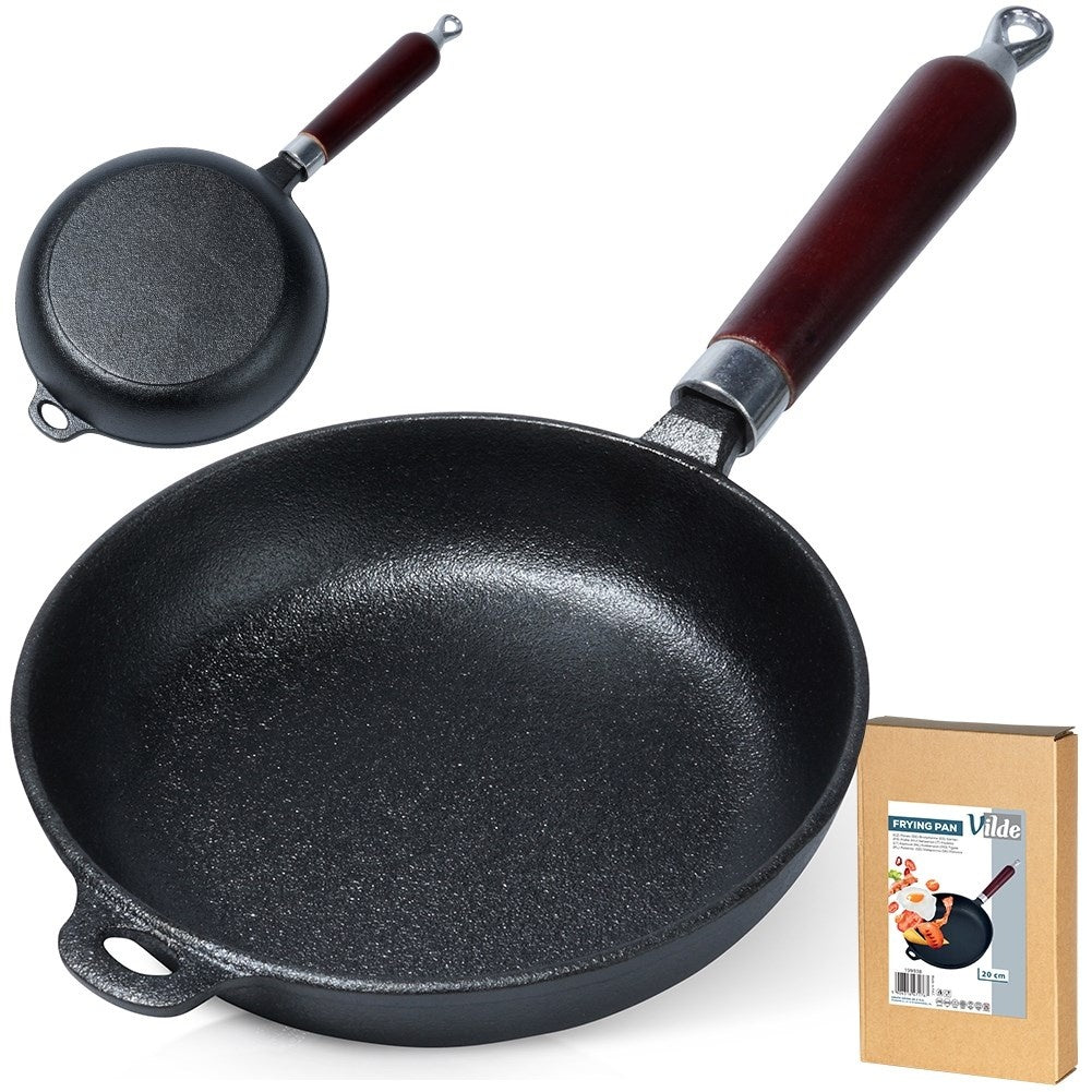 Cast iron pan 20 cm: Induction, Oven & Open Fire