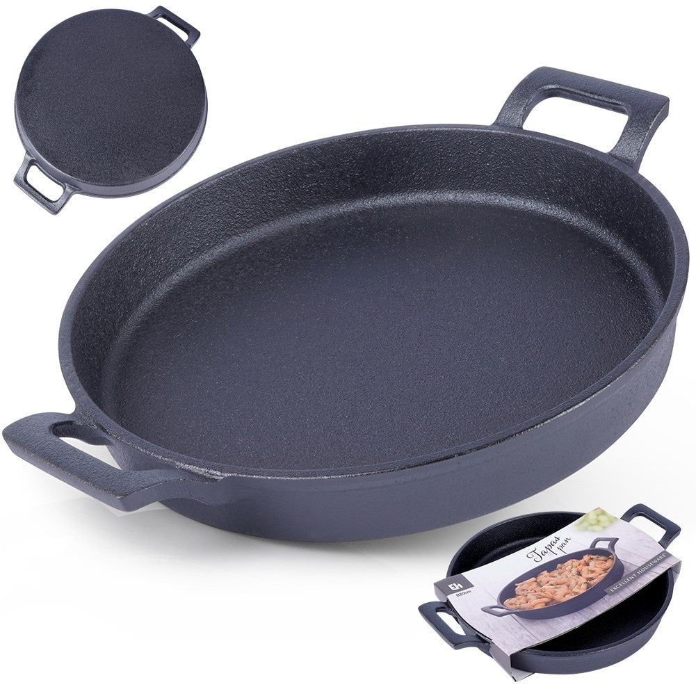 Cast iron pan for oven, stove and open fire