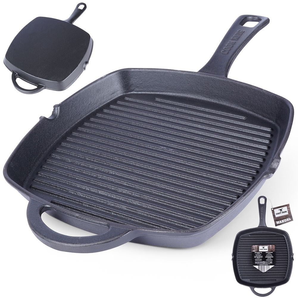 Cast iron pan for oven, stove and open fire
