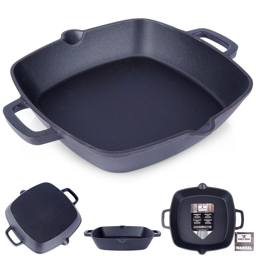 Cast iron pan for oven, stove and open fire - Perfect for all dishes