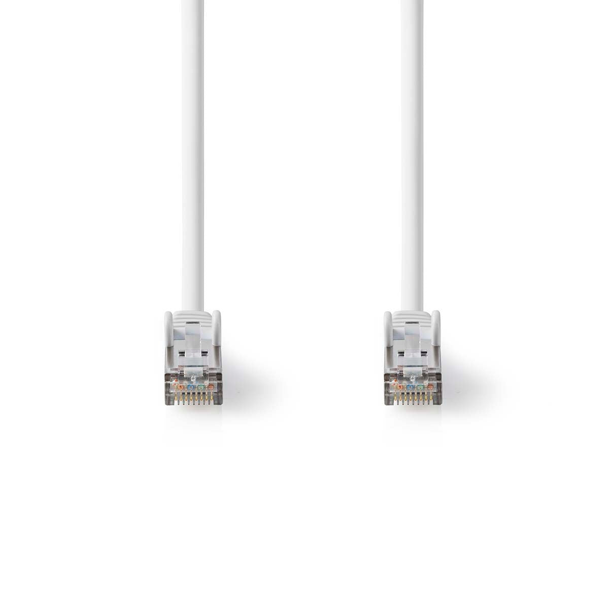 Cat 8.1 Network Cable | S/FTP | RJ45 Male | RJ45 Male | 0.25 m | Round | LSZH | White | Label