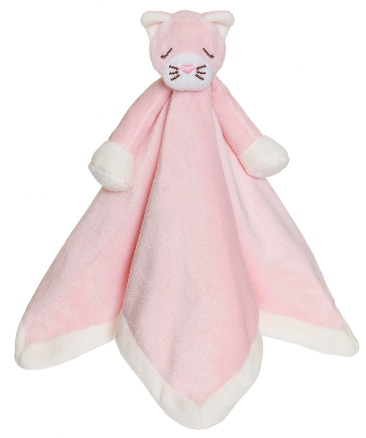 Baby Comforter Blanket, Pink Cat, 35x35 cm, Soft & Washable