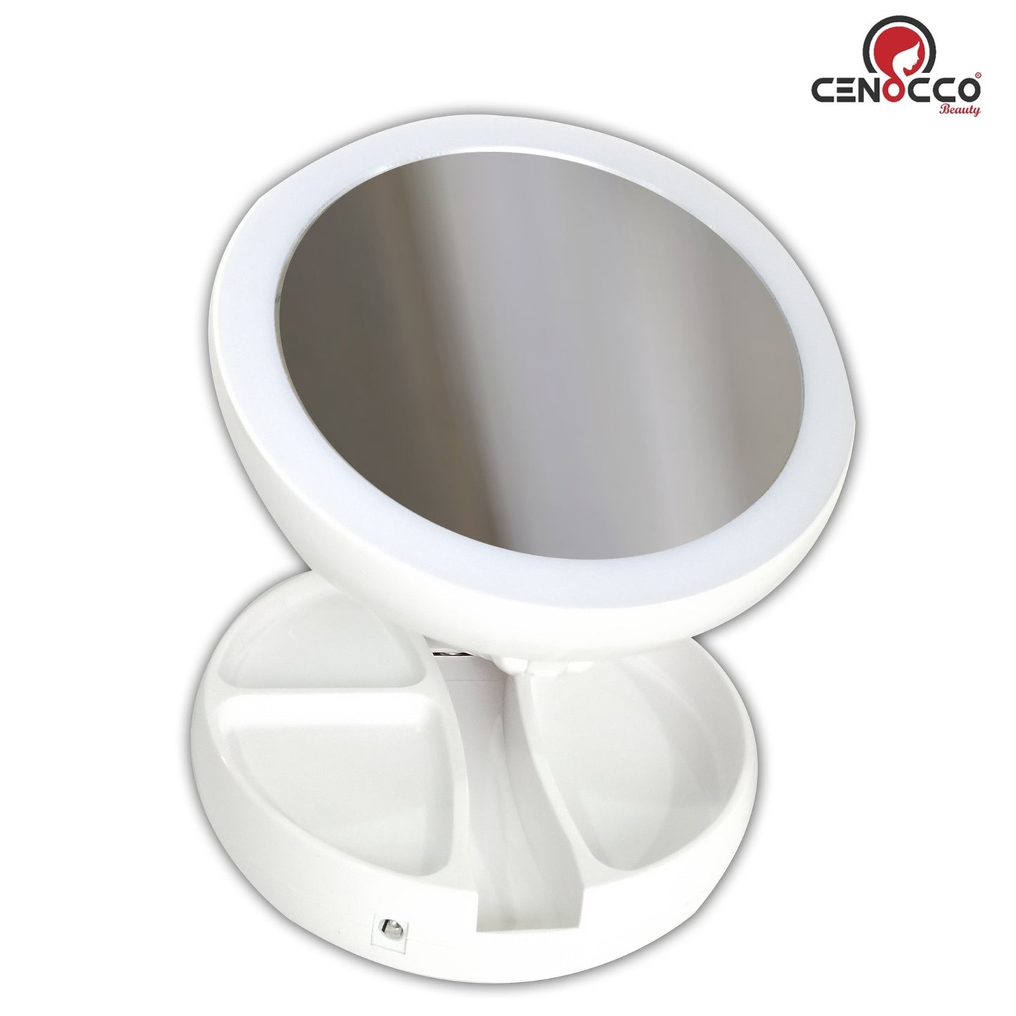 Cenocco Foldable LED Vanity Mirror