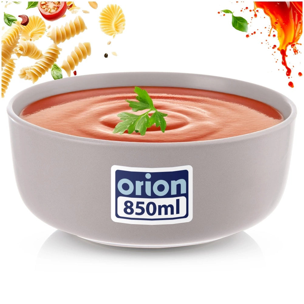 Ceramic Bowl, Gray, 16 cm, 830 ml Capacity