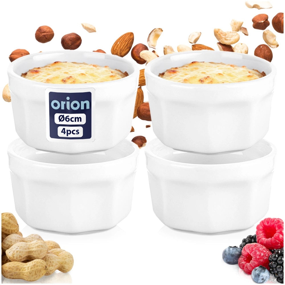 Ceramic Snack Bowls, 40 ml, Set of 4, Dishwasher Safe