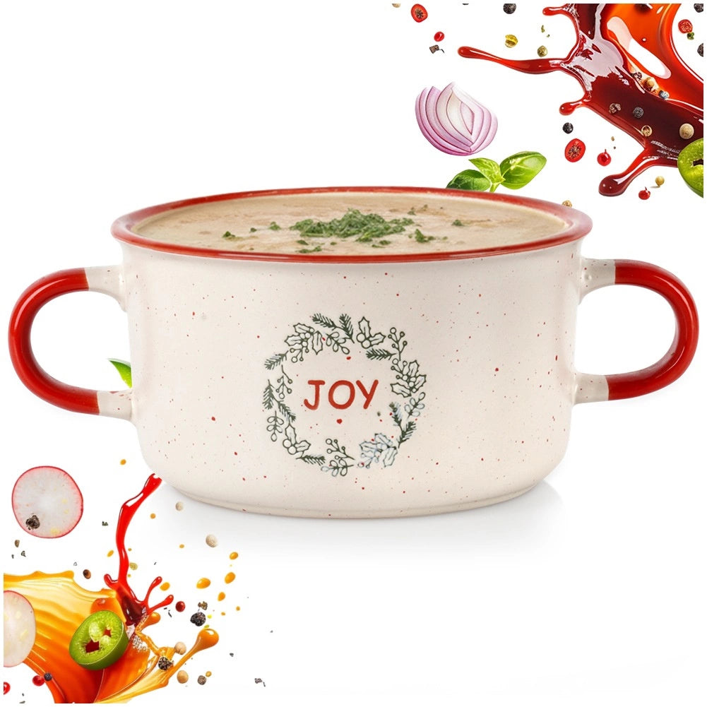 Ceramic Soup Bowl, 625 ml, Christmas Design