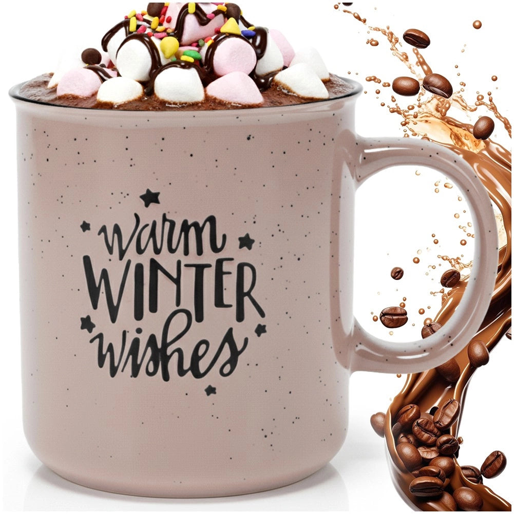 Ceramic Stoneware Mug, Beige XXL, 700ml Capacity
