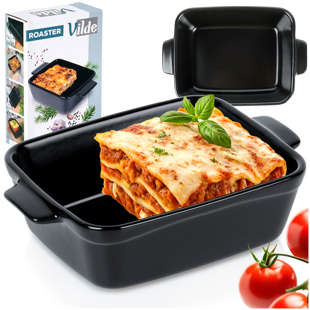 Ceramic casserole dish, black, 350 ml