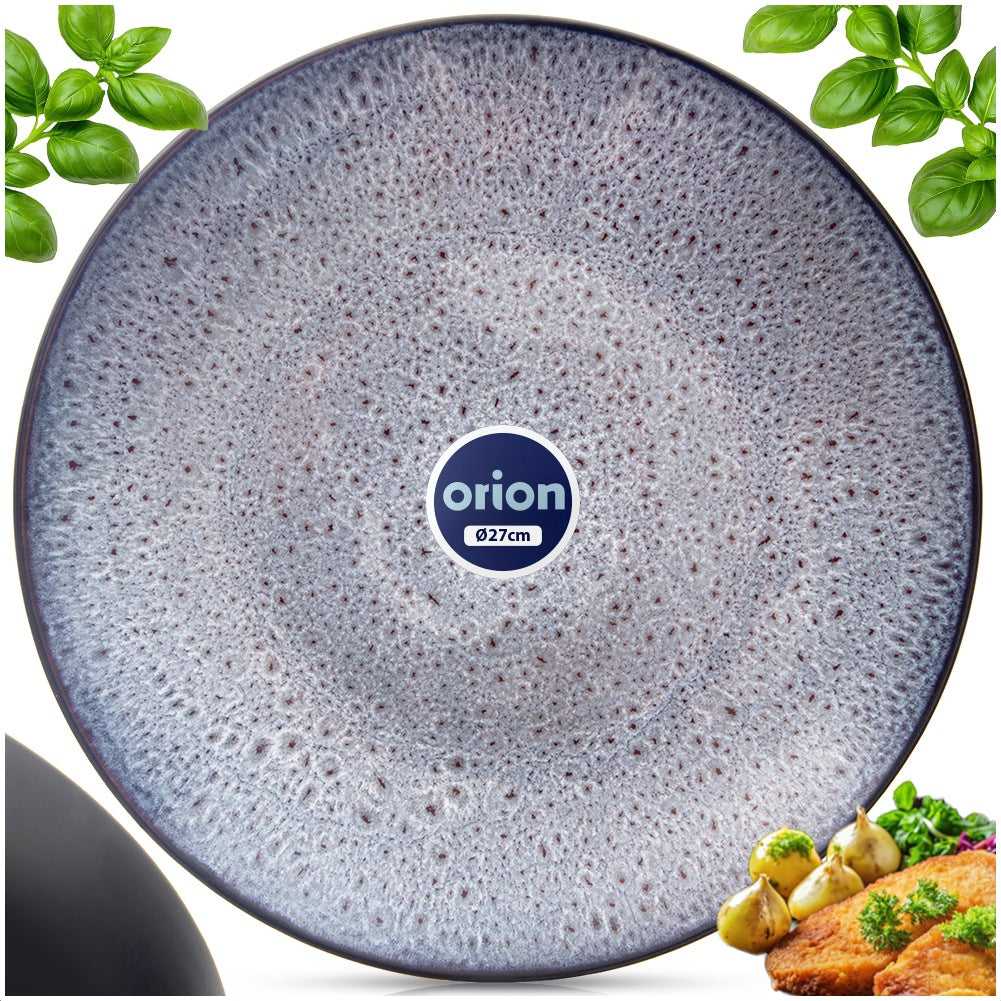 Ceramic dinner plate purple GLAZE 27 cm
