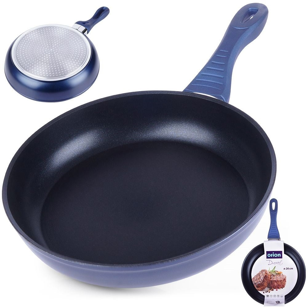 Ceramic frying pan with diamond crystals - durable & robust