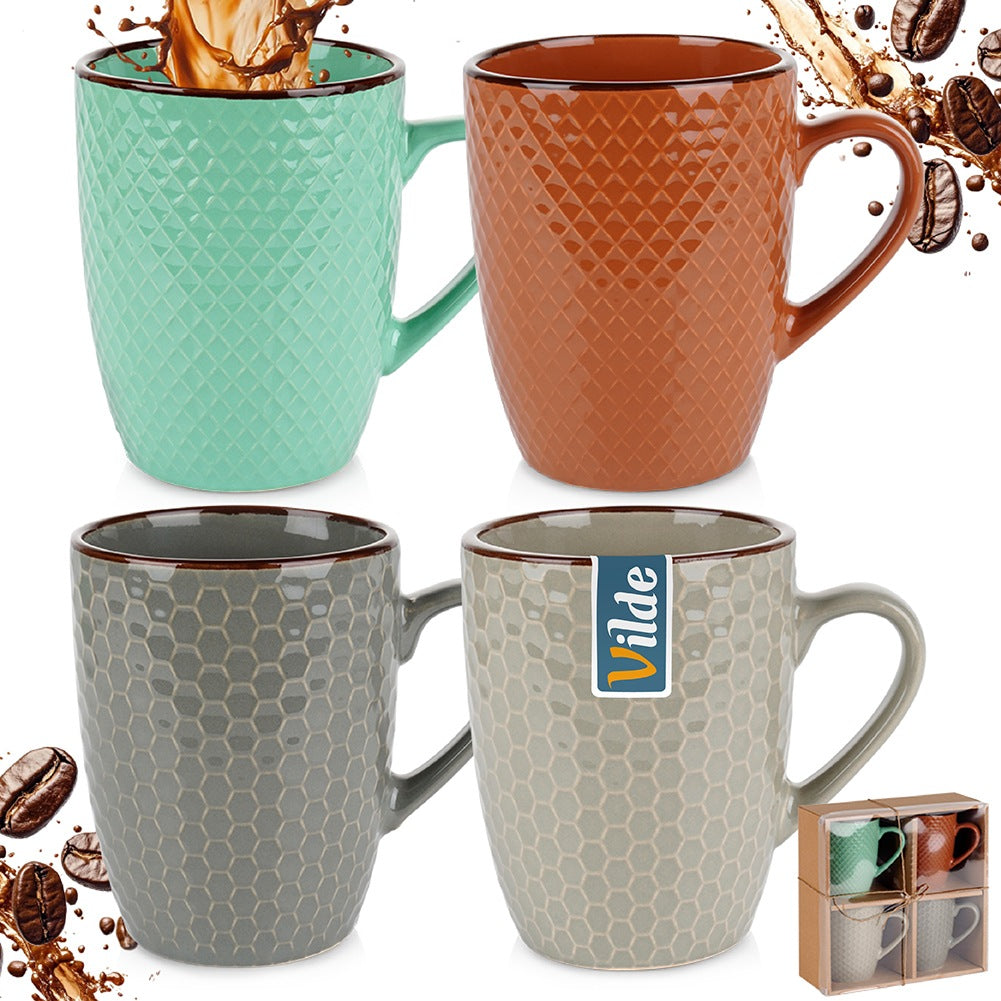 Ceramic mugs 400 ml 4 pcs.