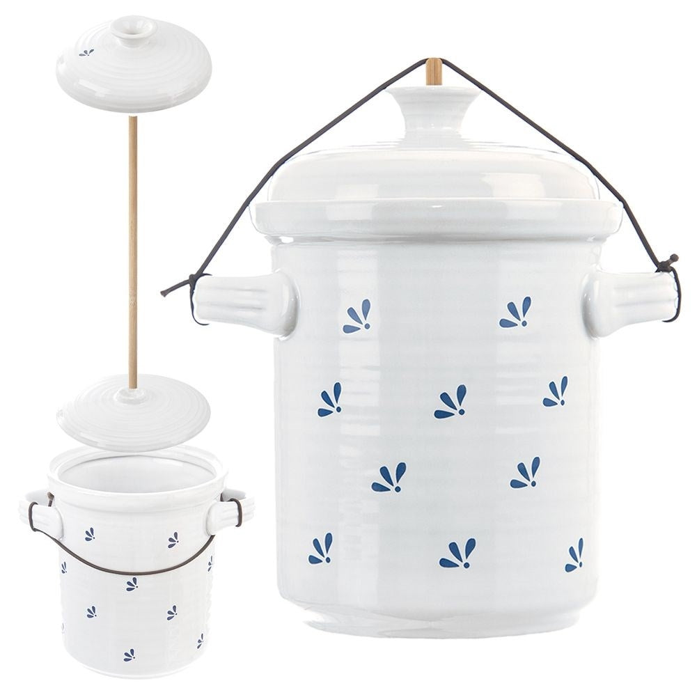 Ceramic pot for pickling vegetables - durable and stylish