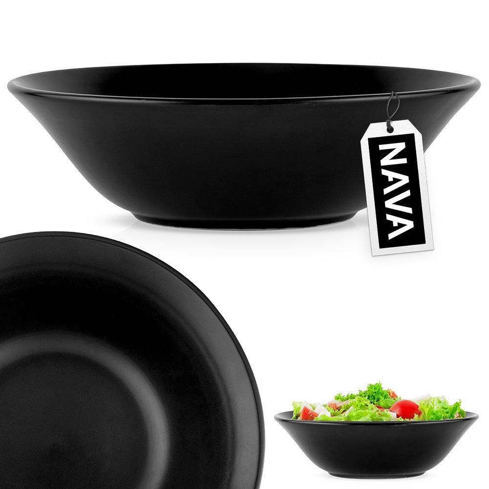 Ceramic salad bowl black SOHO 23.5 cm, 1.1 l