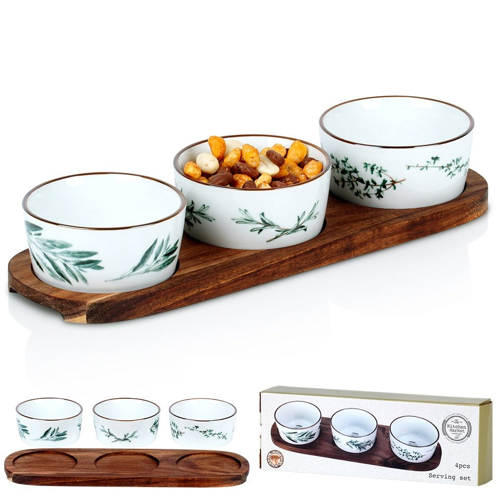 Ceramic snack bowls 30 cm 4 pcs.
