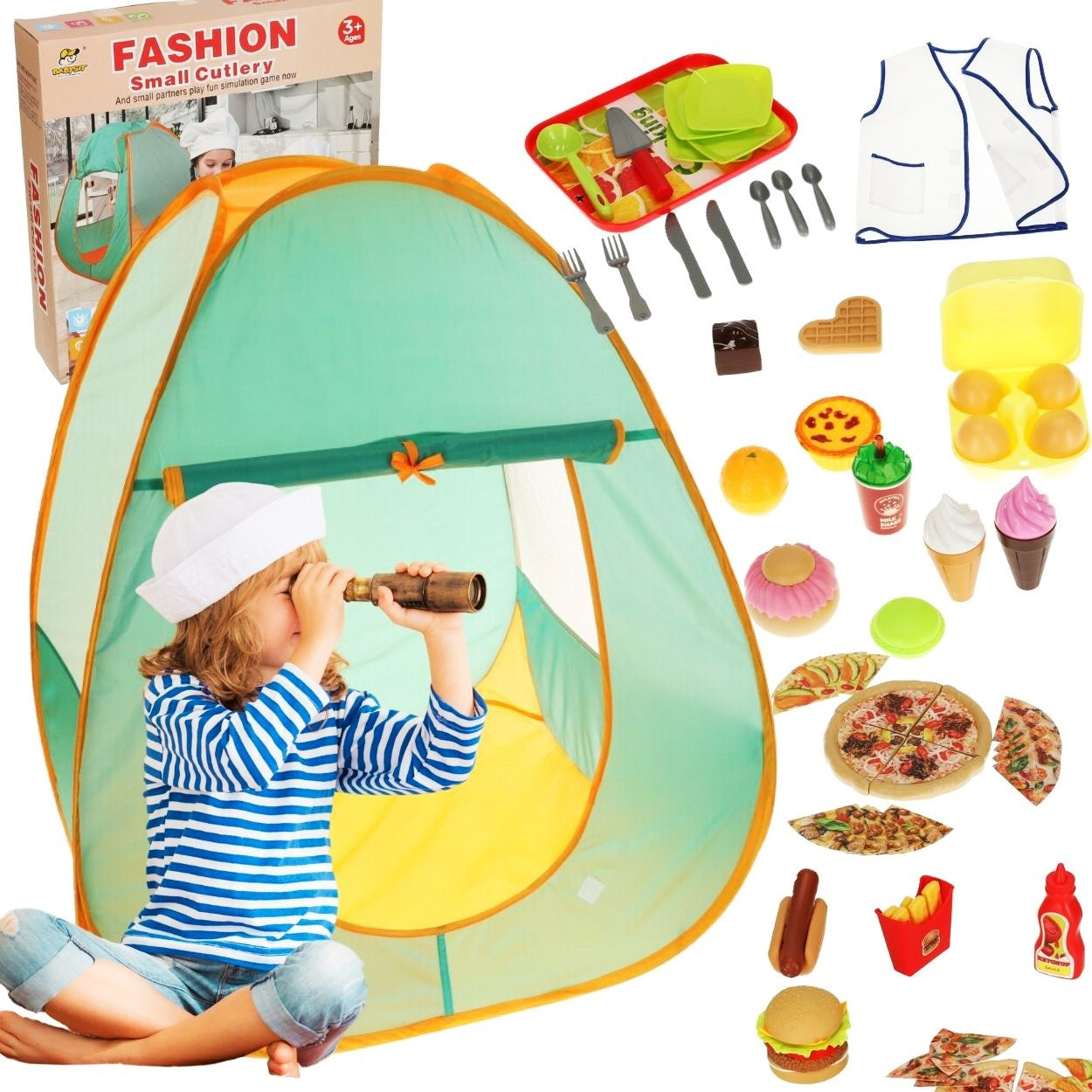 Children's camping tent with accessories 62el.