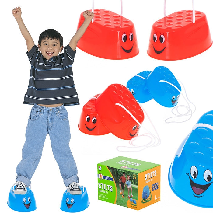 Children's clog stilts in a box of 2 pairs