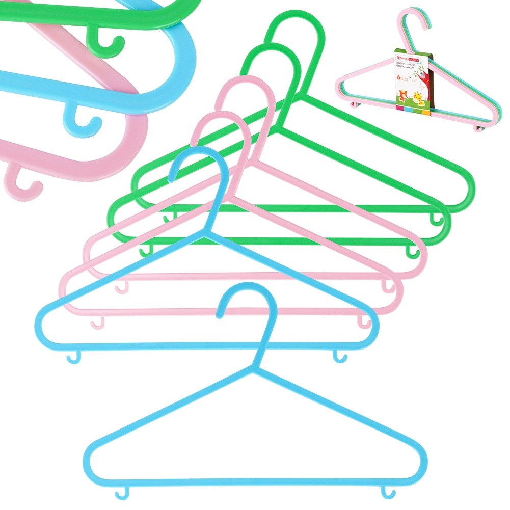 Children's clothes hangers 29x17 cm 6 pcs.