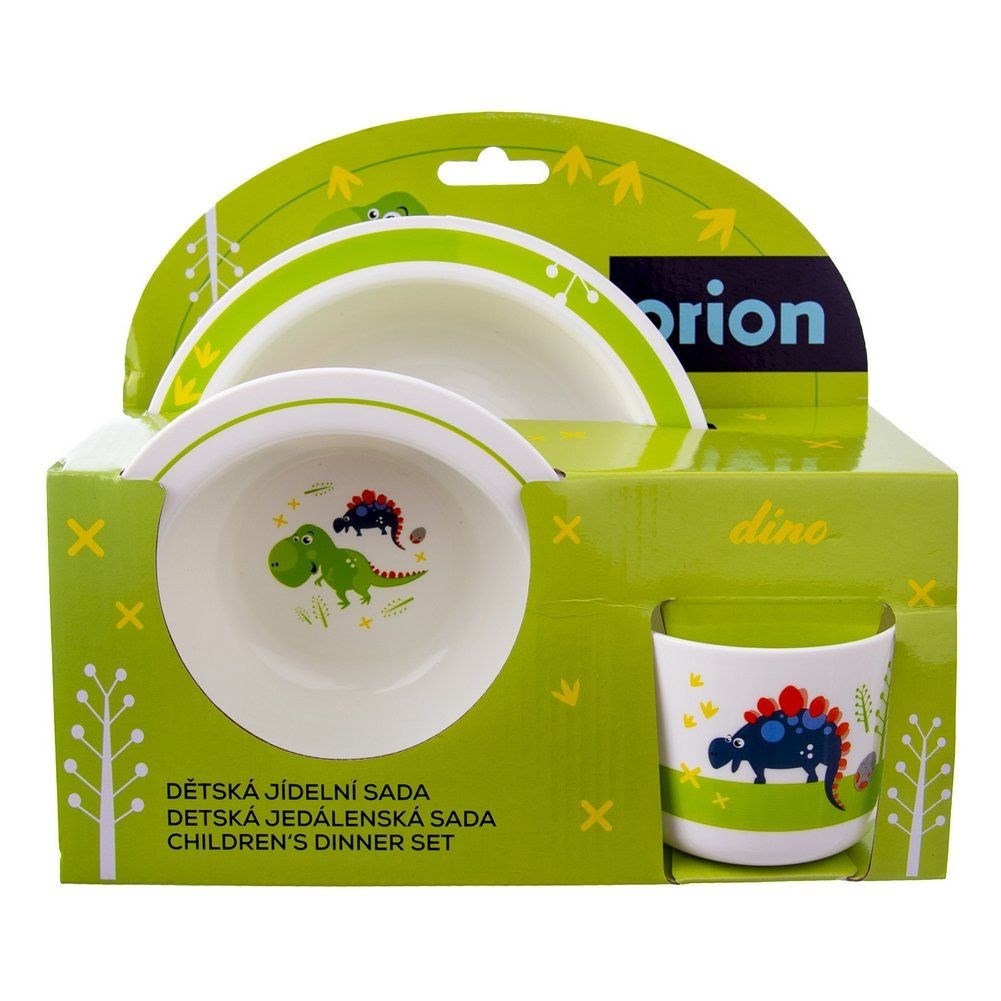 Children's dinosaur breakfast set, 3 pieces