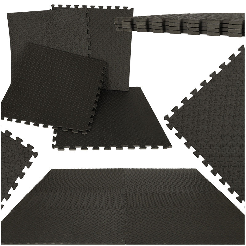 Children's foam mat puzzle black 60x60 4pcs