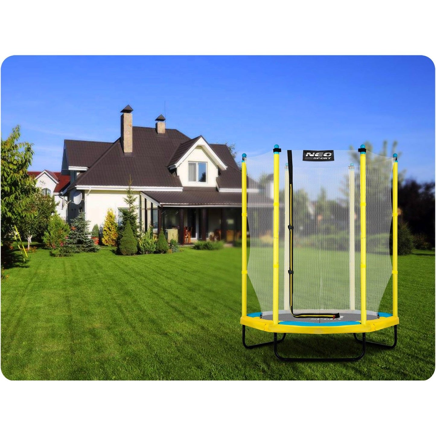 Children's trampoline for the garden 140 cm (4.5 ft) Neo-Sport