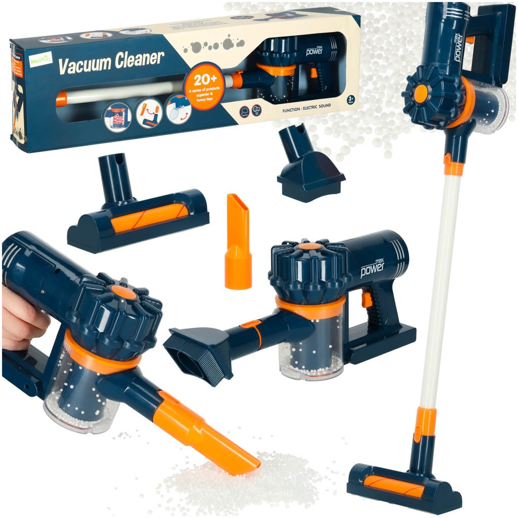 Children's upright handheld vacuum cleaner 2in1 navy blue