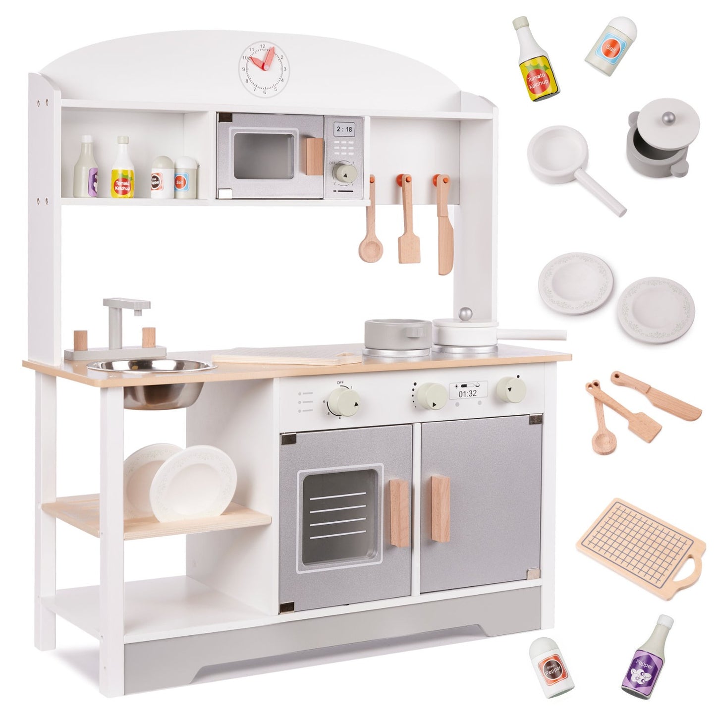 Children's wooden kitchen MDF MODERN CLASSIC+ accessories