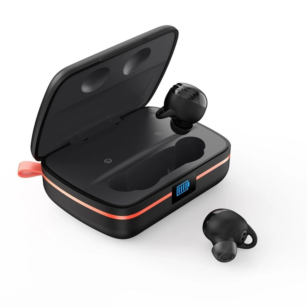 Choetech wireless headphones with solar panel and built-in 2500mAh power bank - Black