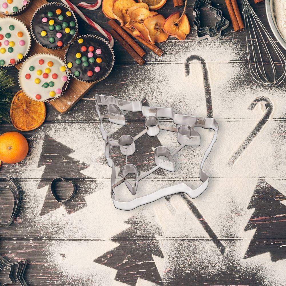 Christmas baking tin in stainless steel - Perfect cookies and gingerbread