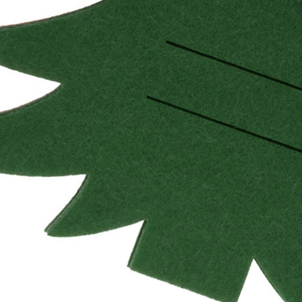 Christmas cutlery case in felt - Christmas tree, 4-pack, green