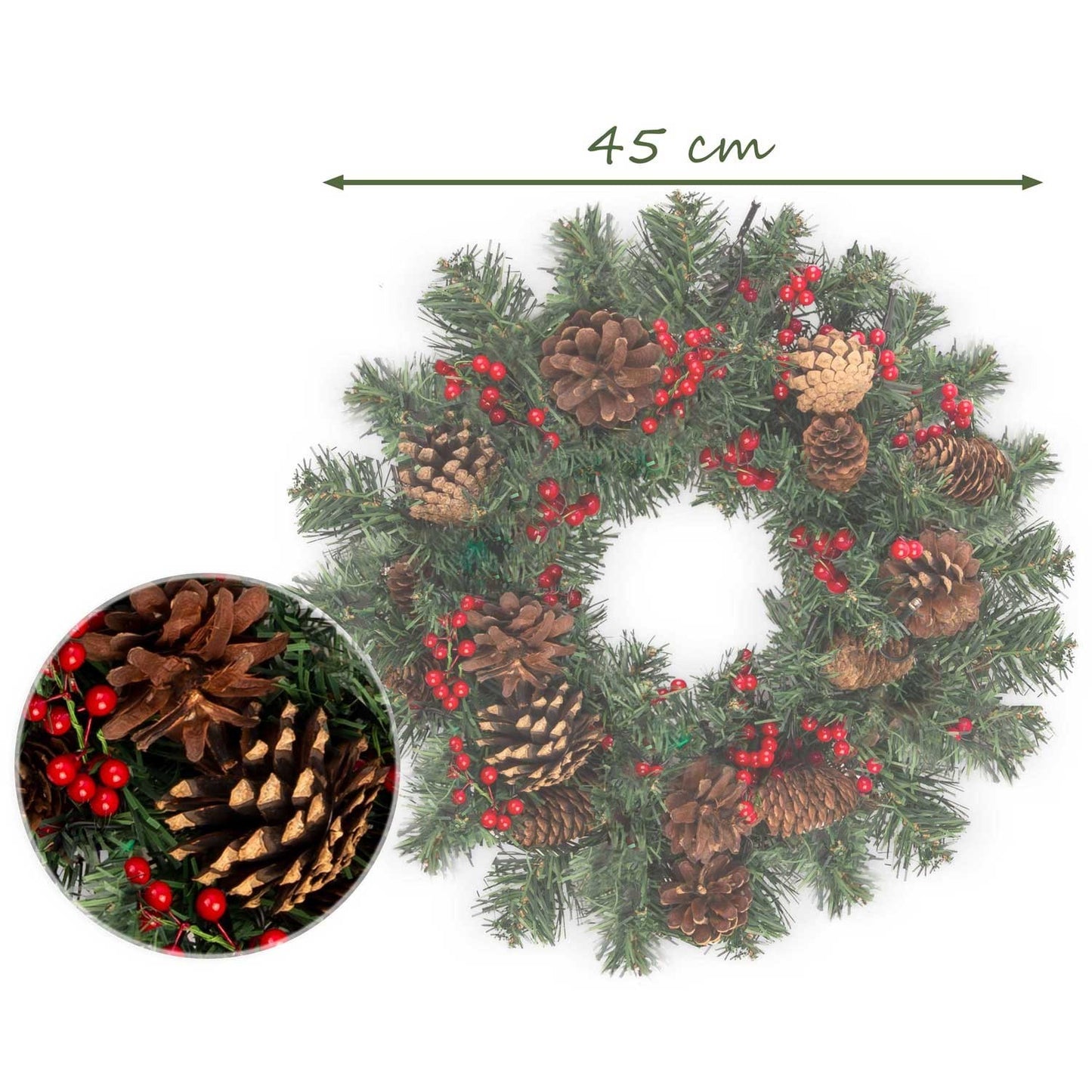 Christmas decoration 45 cm with LED lights Plonos 4835
