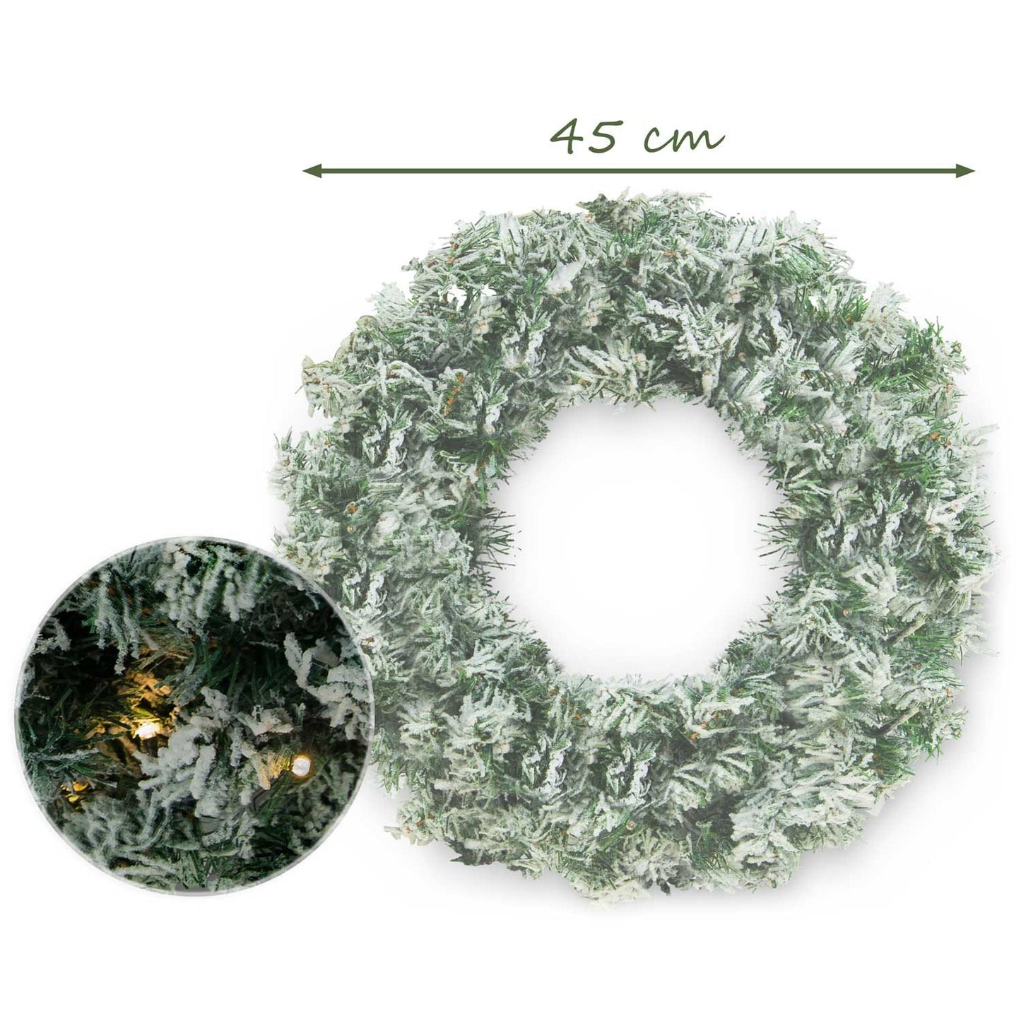 Christmas decoration 45 cm with LED lights Plonos 4836