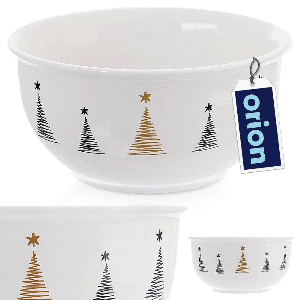 Christmas porcelain bowl CHRISTMAS TREE 13.5 cm, 560 ml