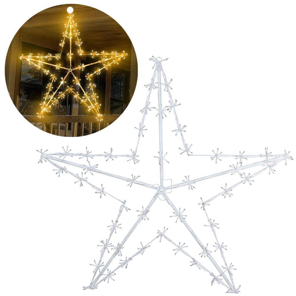 Christmas star with 400 LED lights for indoor and outdoor use