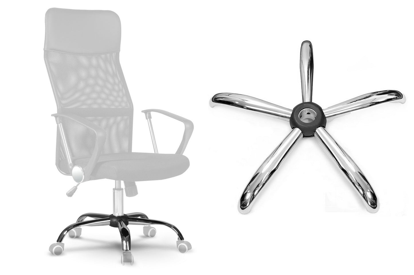 Chromed chair base 320