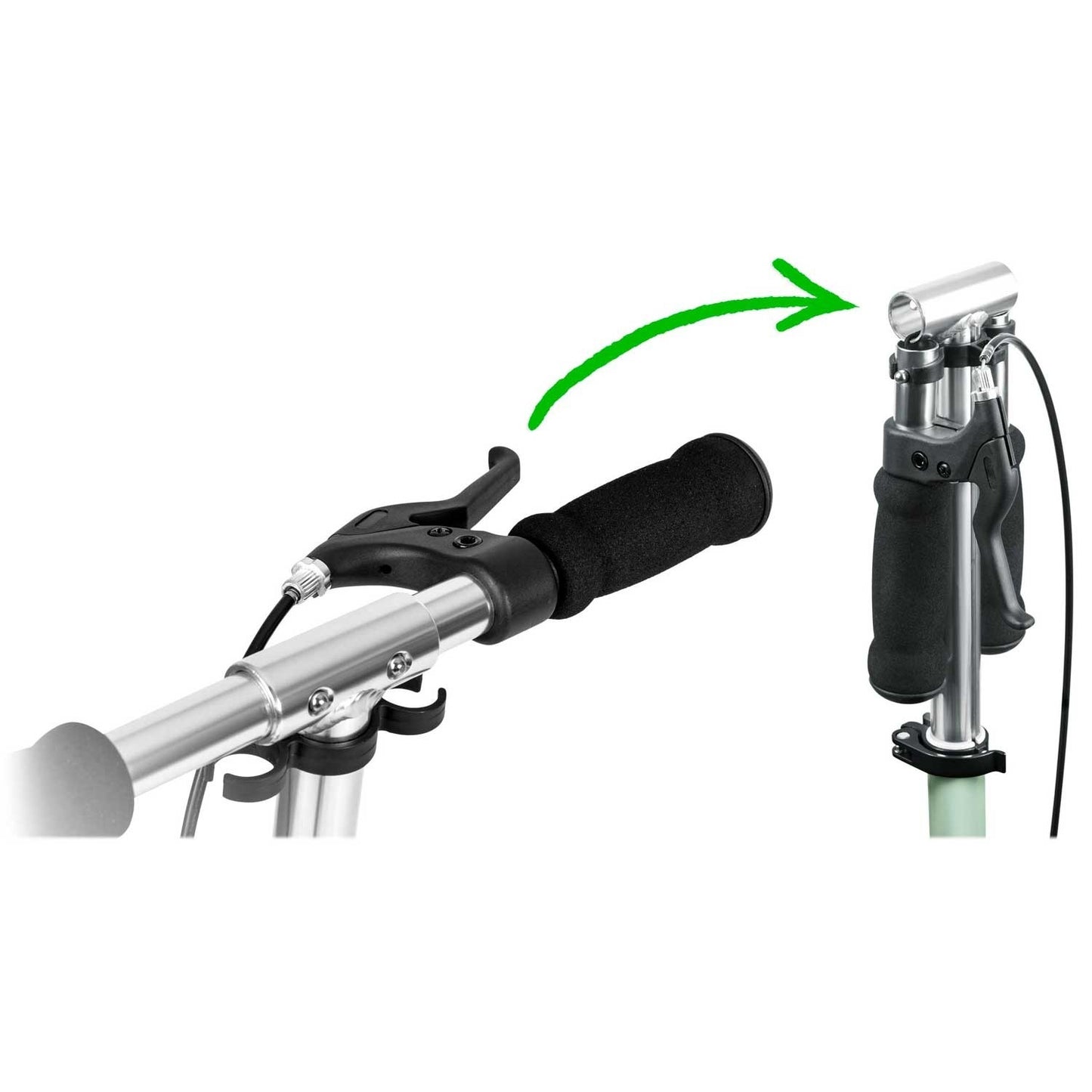 City Scooter with Adjustable Height and Folding Design