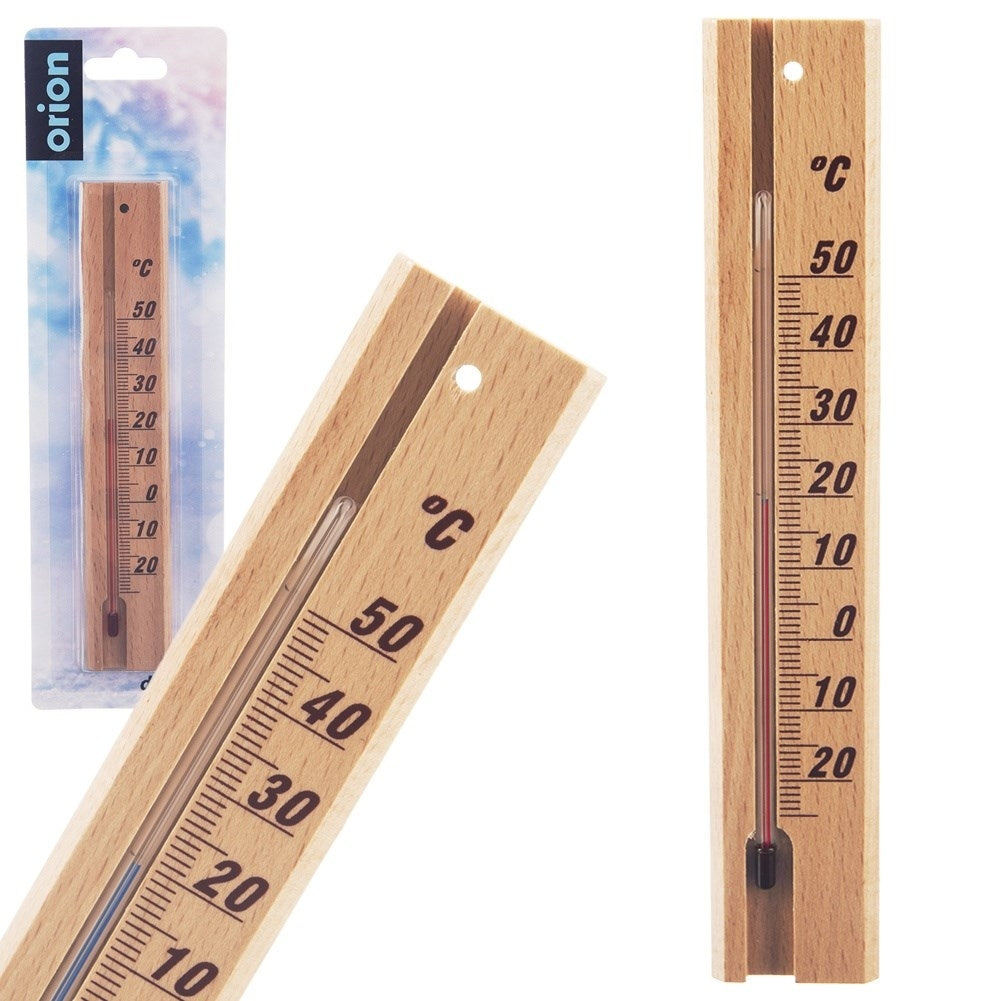 Classic Wooden Thermometer for Indoor and Outdoor Temperature