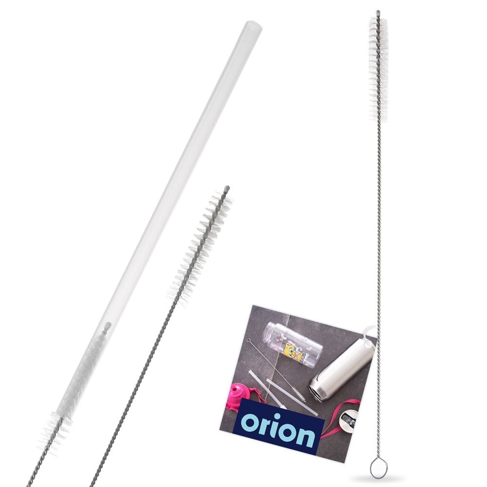 Cleaning brush for straws and spouts - reaches hard-to-reach areas