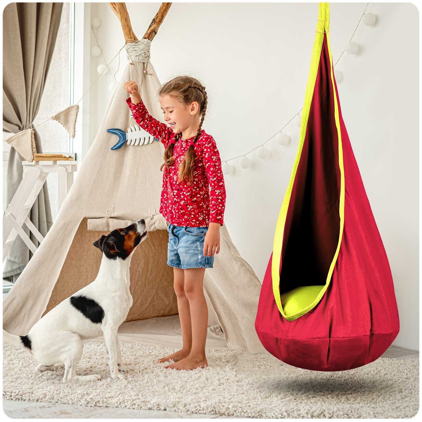 Cocoon hanging chair Neo-Sport red