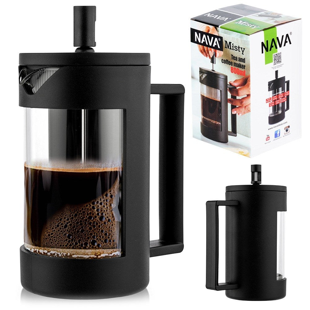 Coffee and tea piston maker glass MISTY 800 ml