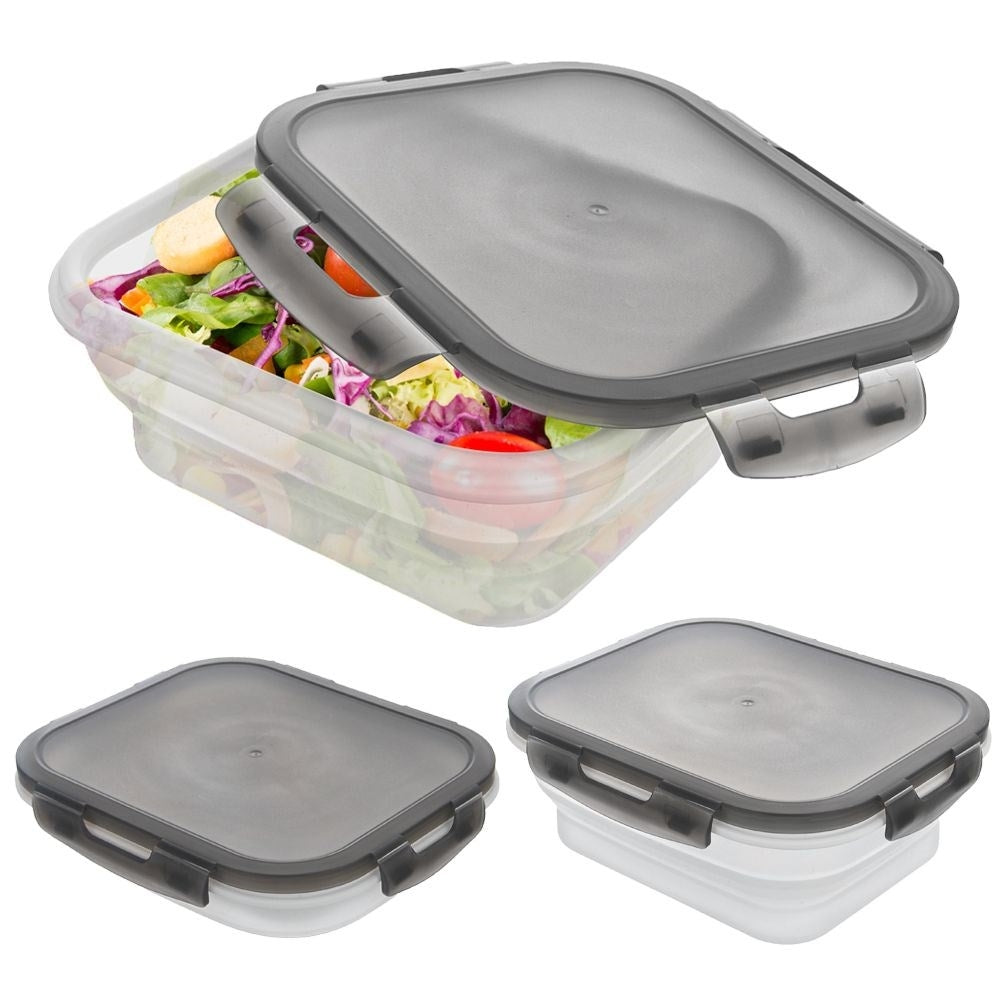 Collapsible Lunch Box with Tight Lid and 780 ml Capacity