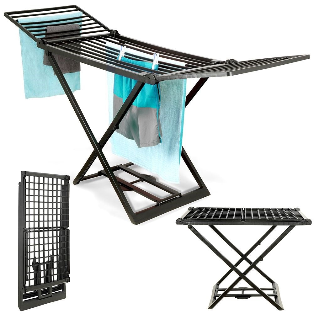 Collapsible and durable drying rack for clothes