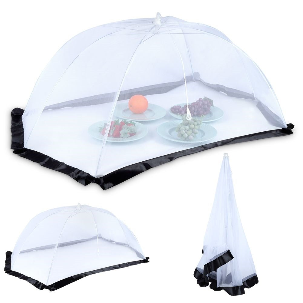 Collapsible safety net for food - indoor/outdoor use