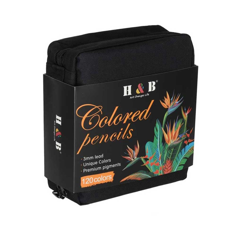 Colored Pencil Set with Case – 120 Pieces