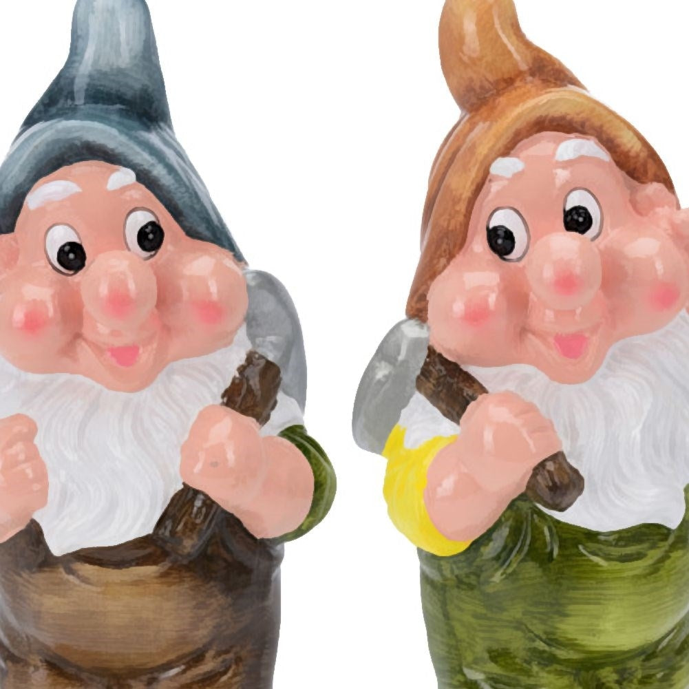 Colorful ceramic Santa figure - weatherproof garden decor