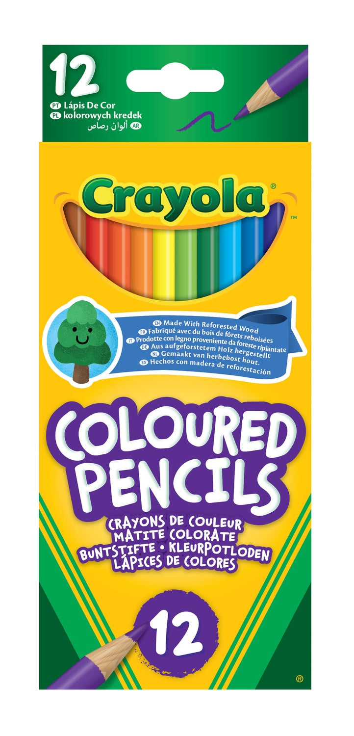 12 Eco-Friendly Colored Pencils, Smooth & Vivid