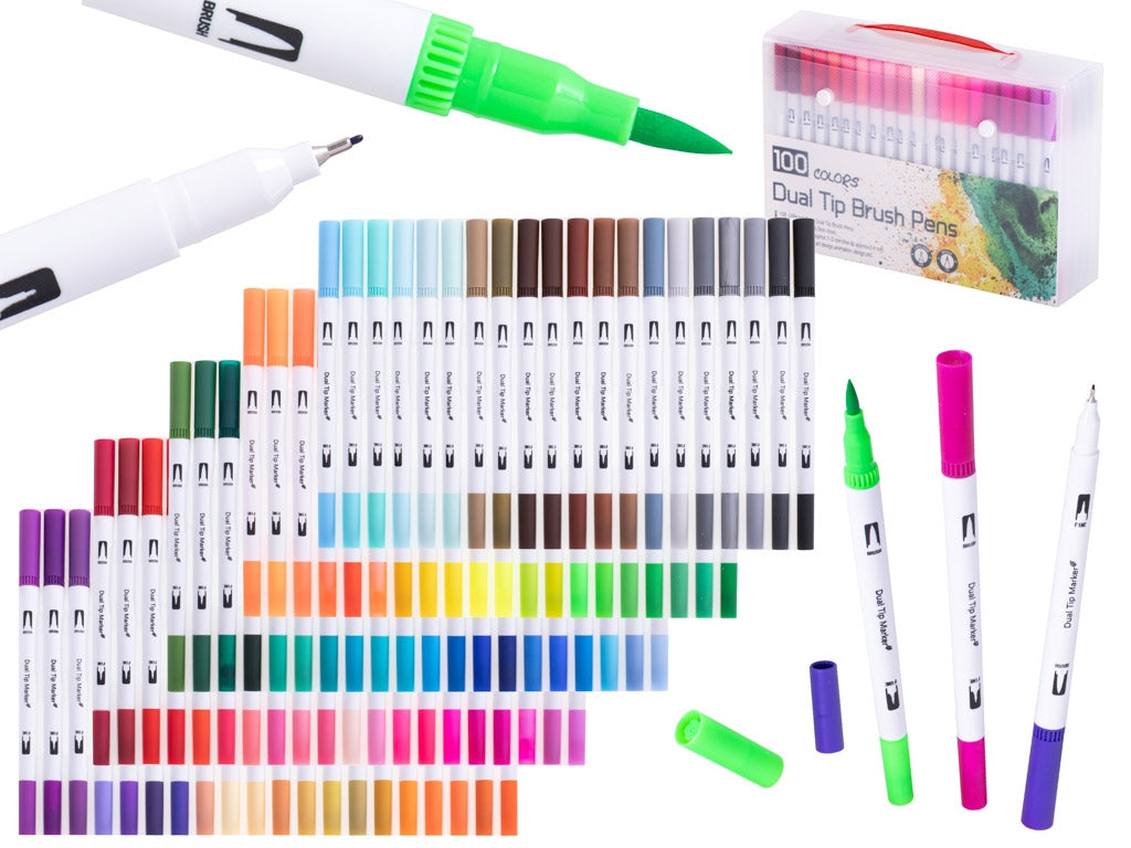 Colour markers marker pens set of 100pcs
